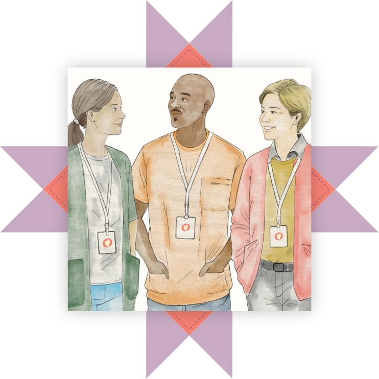 Compassion Home Care-Illustration-Group Of Home Care Workers